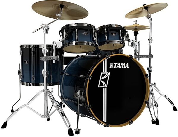 open zoom image for Tama SL52HX Superstar SK Custom Hyper-Drive 5-Piece Drum Shell Kit, Blue Metallic Fade