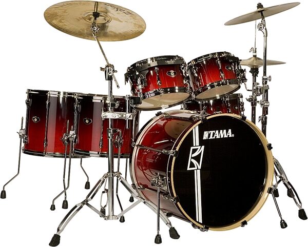 open zoom image for Tama SL62HZBNS Superstar SL Custom Hyper-Drive 6-Piece Drum Shell Kit, Scarlet Fade