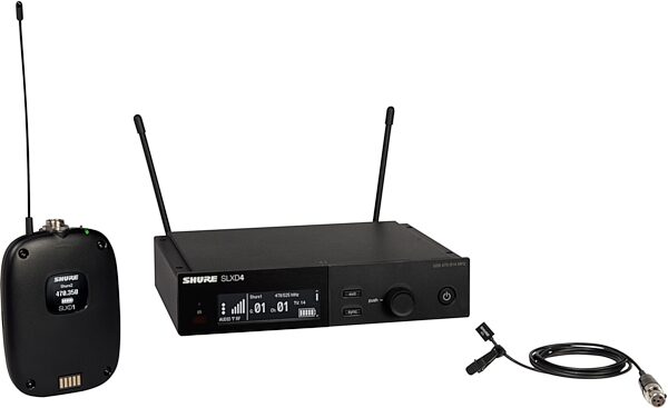 open zoom image for Shure SLXD14/93 Lavalier Wireless Microphone System, Band G58 (470 - 514 MHz), Main