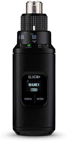 open zoom image for Shure SLXD3+ Plug-On Digital Wireless Microphone Transmitter, Band G57 (470 - 608 MHz), Main