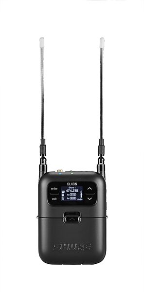 open zoom image for Shure SLXD5 Portable Wireless Receiver, H55, Action Position Back