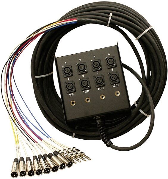 open zoom image for Pro Co SMC StageMASTER Audio Snake, 12 In x 4 Out, 50 foot, SMN1204-FBQ50, 8 In x 4 Out