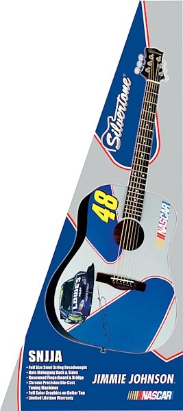 open zoom image for Silvertone NASCAR Dreadnought Acoustic Guitar, Jimmie Johnson Box Shot