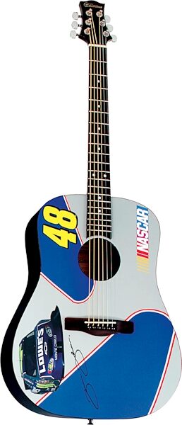open zoom image for Silvertone NASCAR Dreadnought Acoustic Guitar, Jimmie Johnson