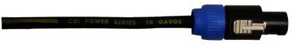 open zoom image for CBI 14-Gauge Speakon to Speakon Speaker Cable, Single, 10 foot, Action Position Back