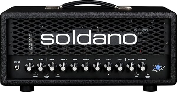 open zoom image for Soldano Astro-20 Guitar Amplifier Head with IR (20 Watts), New, Action Position Back