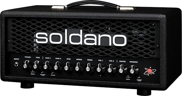 open zoom image for Soldano Astro-20 Guitar Amplifier Head with IR (20 Watts), New, Action Position Back
