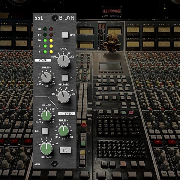 open zoom image for Solid State Logic SSL B-Dyn B-Series 500-Series Dynamics Processor, New, Action Position Back