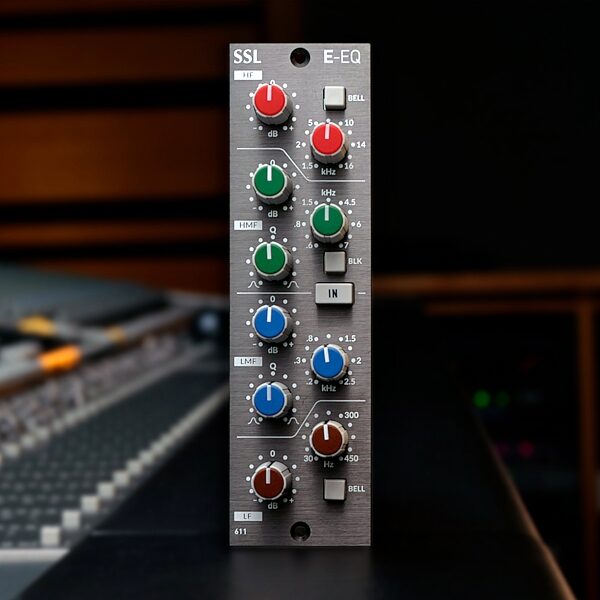 open zoom image for Solid State Logic SSL E-EQ Mk2 500 Series Equalizer, New, Action Position Back