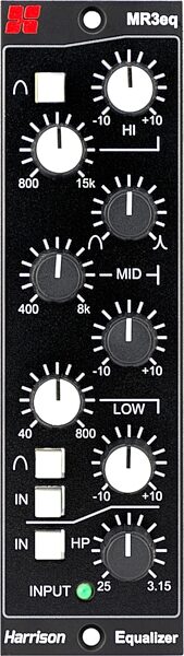 open zoom image for Harrison MR3eq 500-Series 3-Band Equalizer, New, Action Position Back
