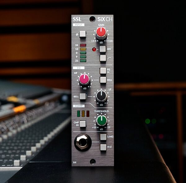 open zoom image for Solid State Logic SSL SiX CH 500-Series Channel Strip, New, Action Position Back