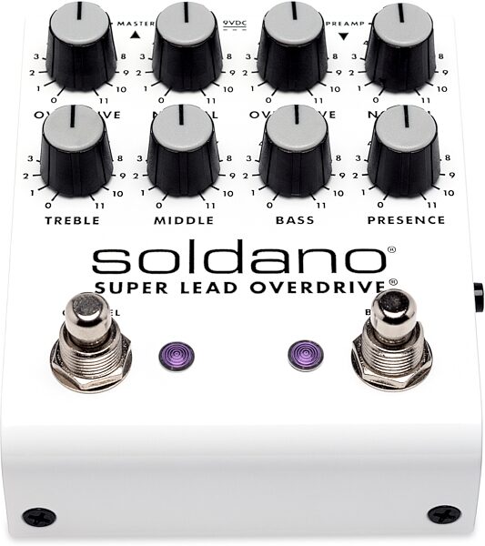 open zoom image for Soldano SLO PLUS Dual-Channel Overdrive Pedal, New, Action Position Back