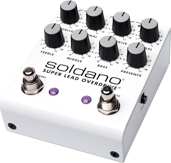 open zoom image for Soldano SLO PLUS Dual-Channel Overdrive Pedal, New, Action Position Back