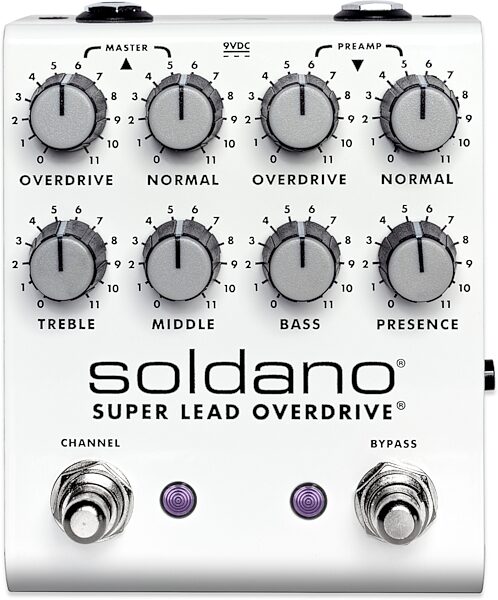 open zoom image for Soldano SLO PLUS Dual-Channel Overdrive Pedal, New, Action Position Back