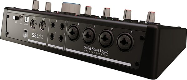 open zoom image for Solid State Logic SSL 12 12x4 USB-C Audio Interface, New, Action Position Back