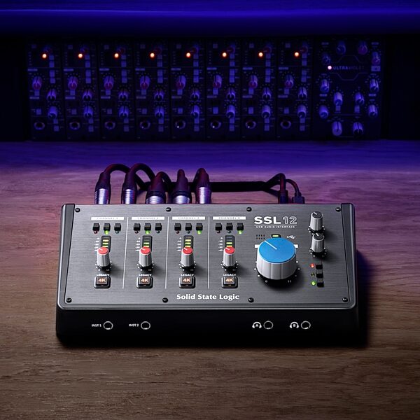 open zoom image for Solid State Logic SSL 12 12x4 USB-C Audio Interface, New, Action Position Back