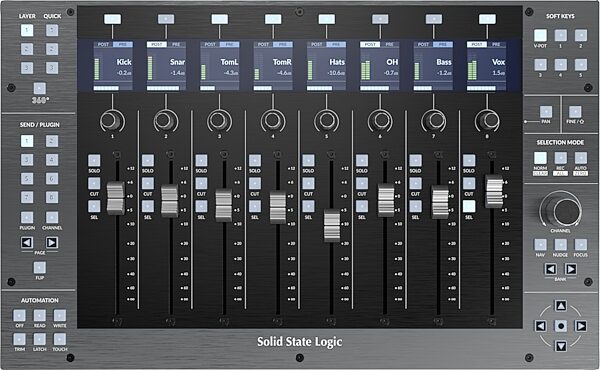 open zoom image for Solid State Logic SSL UF8 Multi-Layer DAW Controller, Open Box (Like New), Action Position Back