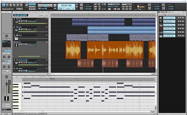 open zoom image for Cakewalk Sonar X1 Essential Music Production Software (Windows), Screenshot