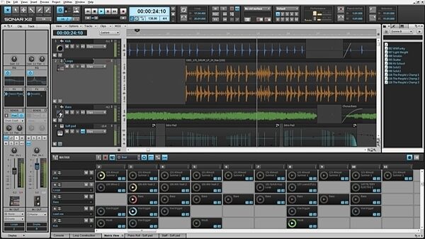 open zoom image for Cakewalk Sonar X2 Essential Music Production Software (Windows), Screenshot Main View