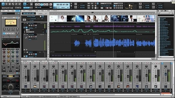open zoom image for Cakewalk Sonar X2 Producer Music Production Software (Windows), Screenshot Main View