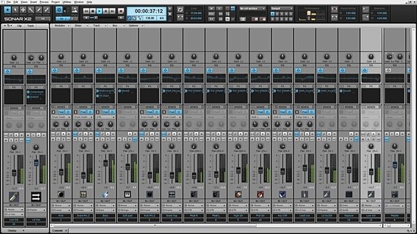 open zoom image for Cakewalk Sonar X2 Studio Music Production Software (Windows), Screenshot Console View