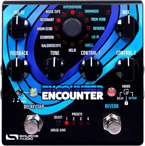 open zoom image for Source Audio Encounter Ambient Delay/Reverb Pedal, New, Action Position Back