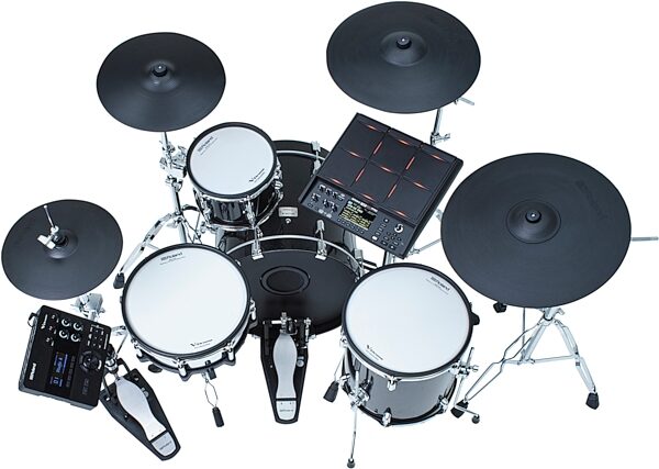 open zoom image for Roland SPD-SX PRO Sampling Multi-Surface Drum Pad, Black, In Use