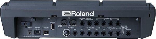 open zoom image for Roland SPD-SX PRO Sampling Multi-Surface Drum Pad, Black, Rear