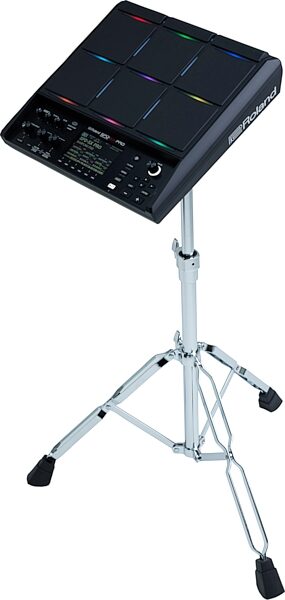 open zoom image for Roland SPD-SX PRO Sampling Multi-Surface Drum Pad, Black, On Stand