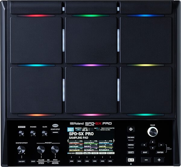 open zoom image for Roland SPD-SX PRO Sampling Multi-Surface Drum Pad, Black, Main