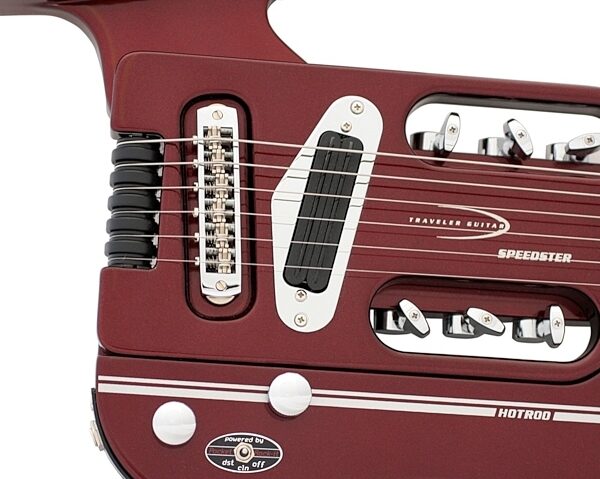 open zoom image for Traveler Speedster Hot Rod Electric Guitar with Gig Bag, Red Detail