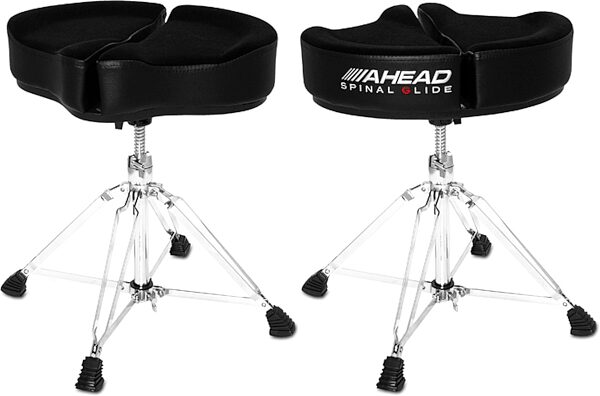 open zoom image for Ahead Spinal G Deluxe Drum Throne (4-Leg), Black, Action Position Back