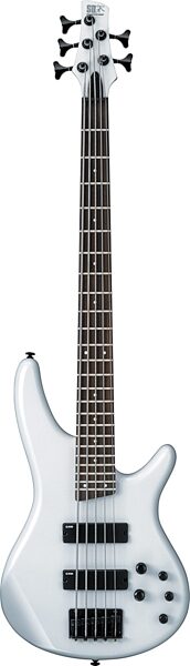 open zoom image for Ibanez SR255 Electric Bass, 5-String, Pearl White