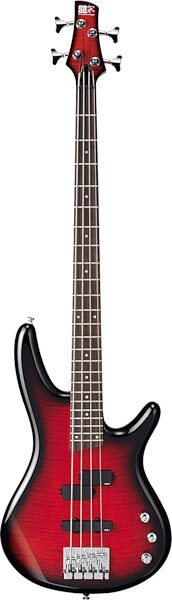 open zoom image for Ibanez SR300FM Electric Bass, Transparent Red Sunburst