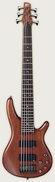 open zoom image for Ibanez SR496 6-String Electric Bass Guitar, Brown Mahogany