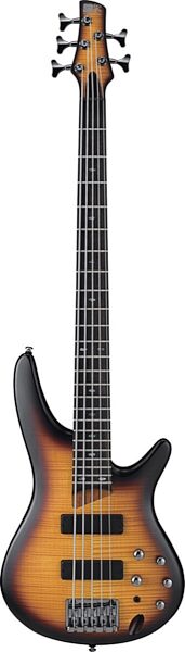 open zoom image for Ibanez SR505FM Limited Edition Electric Bass, 5-String, Brown Burst Flat