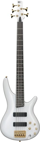 open zoom image for Ibanez SR535 5-String Electric Bass Guitar, Pearl White