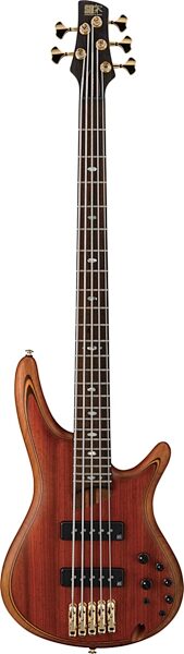 open zoom image for Ibanez SR5 25th Anniversary Limited Edition Bass with Gig Bag, 5-String, Vintage Natural