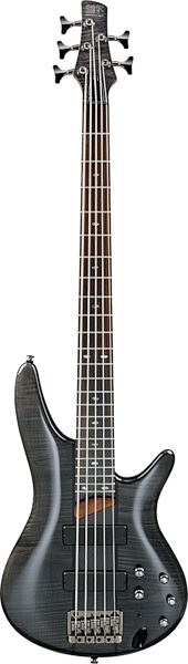 open zoom image for Ibanez SR705 5-String Electric Bass Guitar, Transparent Black