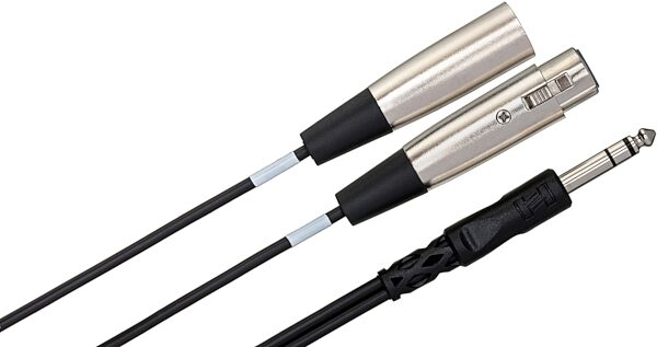 open zoom image for Hosa SRC-200 1/4-Inch TRS to XLR3 Male and XLR3 Female Insert Cable, 3 meter, Action Position Back