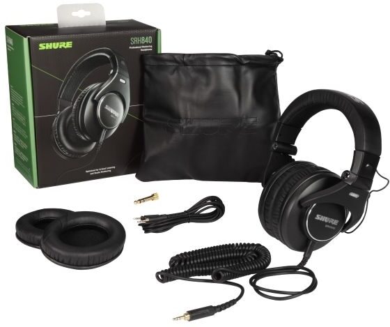 open zoom image for Shure SRH840 Professional Monitoring Headphones, Detail Side