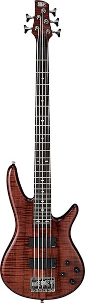 open zoom image for Ibanez SRT805DX 5-String Electric Bass, Charcoal Brown