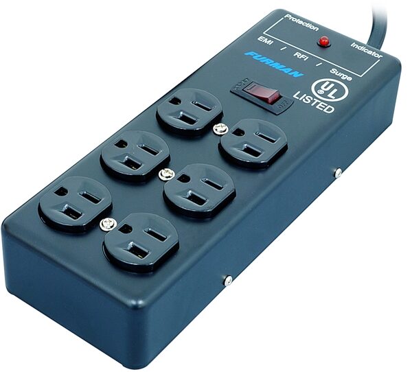 open zoom image for Furman SS6B Surge Block with 6 AC Outlets, Angle