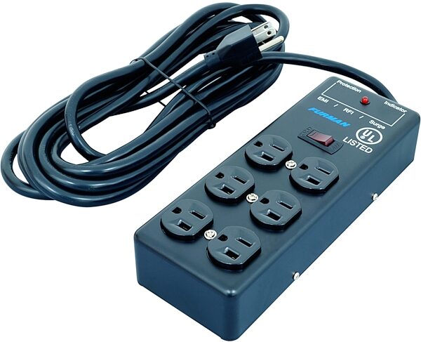 open zoom image for Furman SS6B Surge Block with 6 AC Outlets, With Power Cable