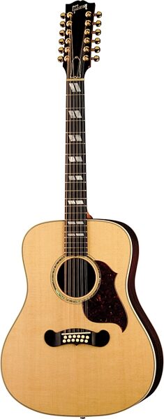 open zoom image for Gibson Songwriter Deluxe 12-String Square Shoulder Dreadnought Acoustic-Electric Guitar (with Case), Antique Natural