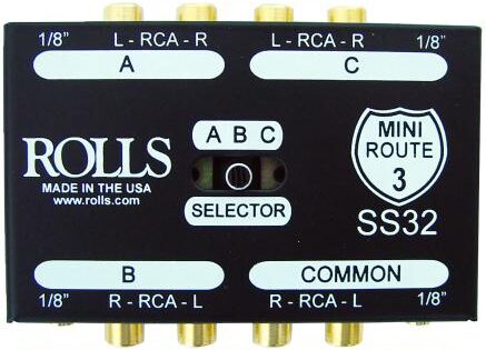 open zoom image for Rolls SS32 Mini Route 3 Stereo Switcher, Main