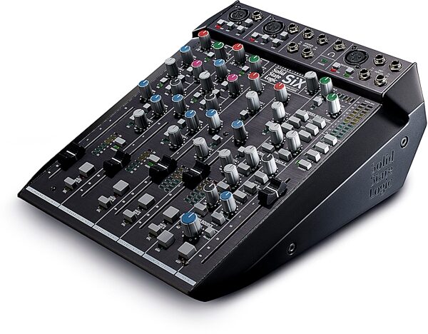 open zoom image for Solid State Logic SSL SiX Desktop Analog Recording Mixer, Open Box (Very Good), Action Position Back