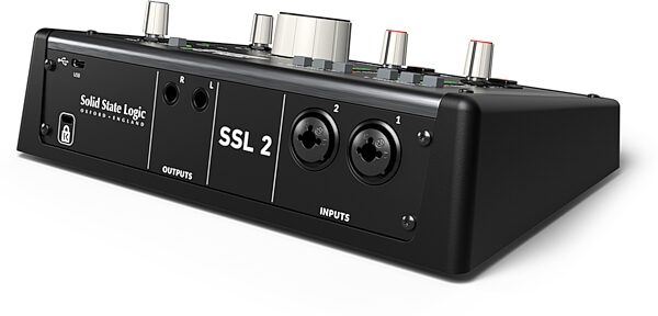 open zoom image for Solid State Logic SSL 2 MKII 2x2 USB-C Audio Interface, New, Angled Back