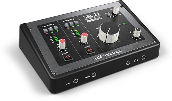 open zoom image for Solid State Logic SSL 2 MKII 2x2 USB-C Audio Interface, New, Angled Front