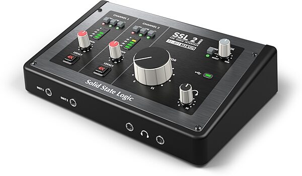 open zoom image for Solid State Logic SSL 2 MKII 2x2 USB-C Audio Interface, New, Angled Front